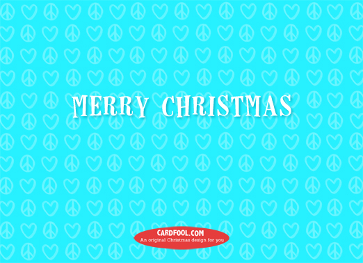 Peace Love & Joy Christmas Ecard Inside