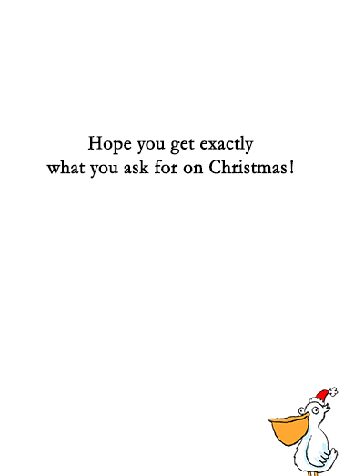 Pelican Bike XMAS Christmas Ecard Inside