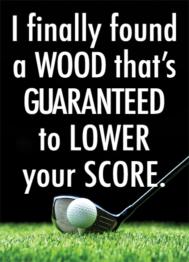 Pencil Golf Ecard Cover