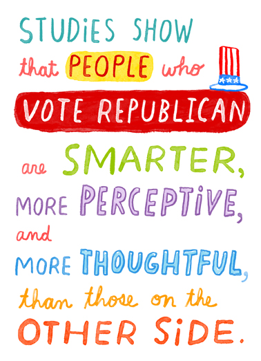 People Who Vote Republican  Card Cover