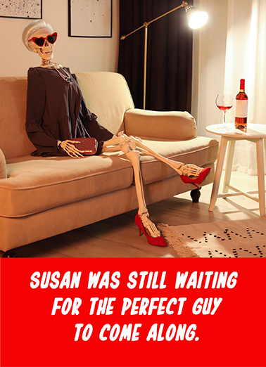Perfect Guy Skeleton Bday Birthday Ecard Cover