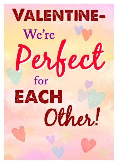 Perfect for Each Other Valentine's Day Card Cover
