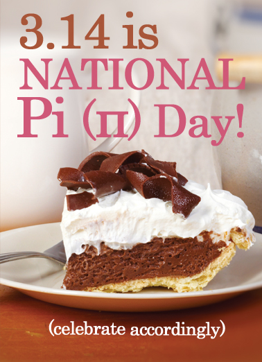 Pi Day For Any Time Ecard Cover