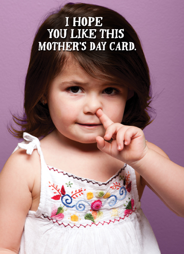 Picked Mom Humorous Card Cover