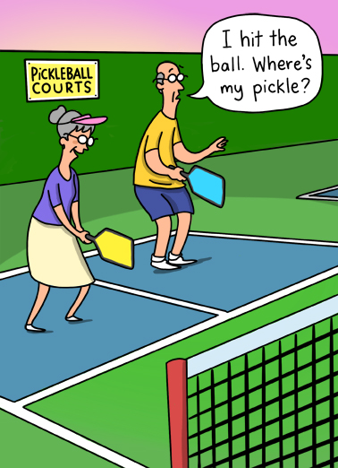 Pickle Ball  Card Cover