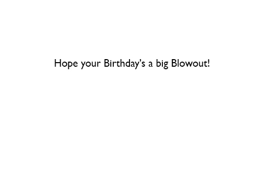 Pig Bubble (H) Birthday Ecard Inside