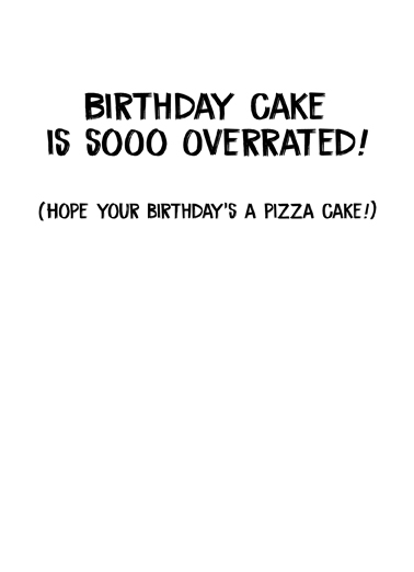 Pizza Cake Birthday Ecard Inside