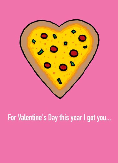 Pizza My Heart Valentine's Day Card Cover