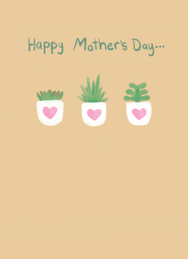 Plant Mom For Any Mom Card Cover
