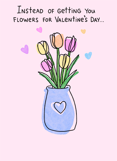 Plant Tulips Valentine's Day Ecard Cover