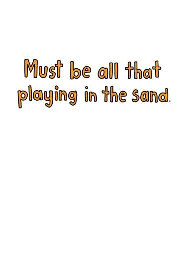 Playing in the Sand Kevin Card Inside