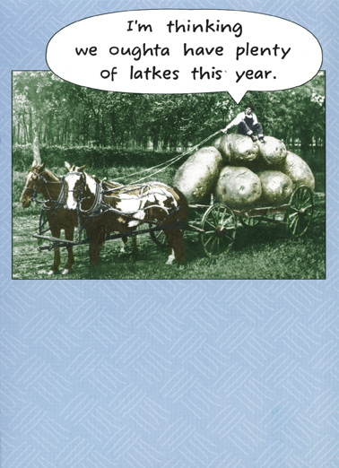 Plenty of Latkes Funny Ecard Cover