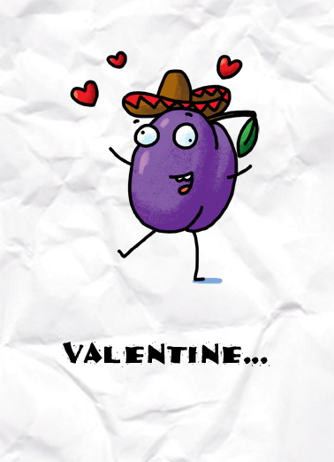 Plum Loco Valentine's Day Ecard Cover