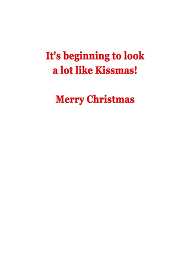 Polar Bear Mistletoe Lee Card Inside