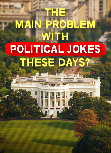 Political Jokes Birthday Card Cover