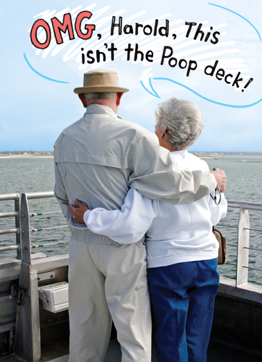 Poop Deck 5x7 greeting Card Cover