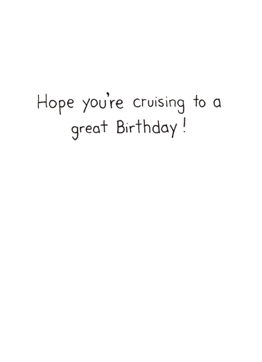 Poop Deck 5x7 greeting Card Inside