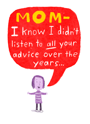 Potty Training Advice Mother's Day Ecard Cover