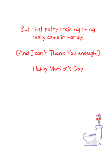 Potty Training Advice  Card Inside