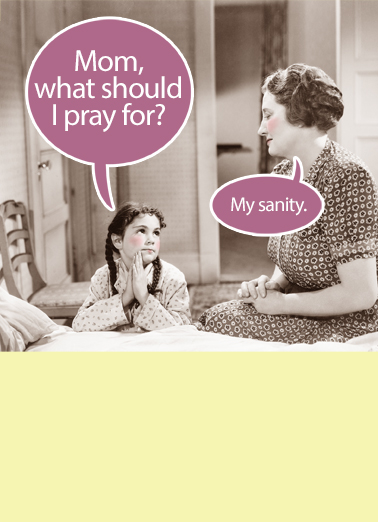 Pray For From Daughter Card Cover