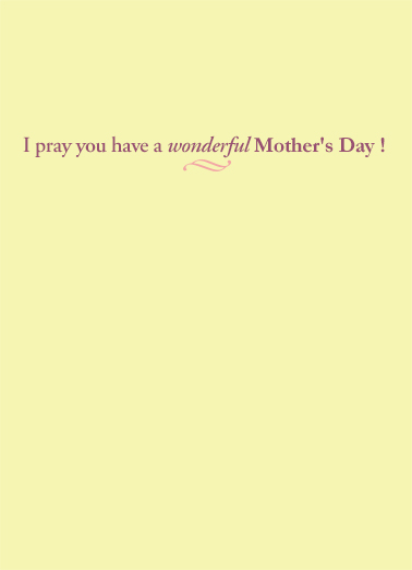 Pray For Mother's Day Card Inside