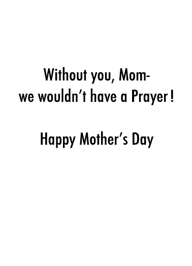 Prayer Mother's Day Card Inside