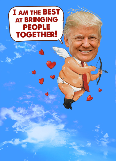 President Cupid President Donald Trump Ecard Cover
