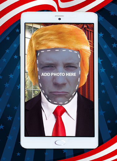 President Day Add Your Photo Card Cover