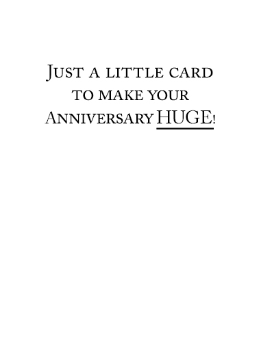 President Trump Anniversary  Ecard Inside