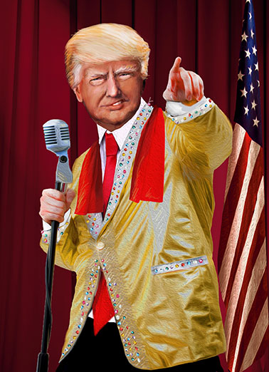 President Trump King Republican Card Cover