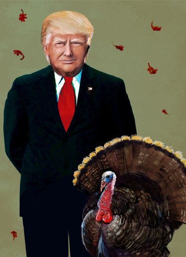 President Trump Thanksgiving  Card Cover