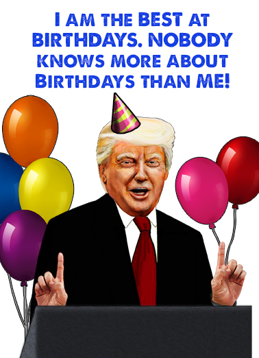 Presidential Birthday Funny Political Card Cover