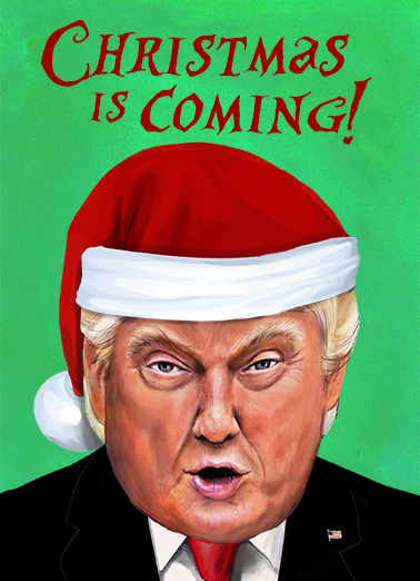 Presidential Merry Christmas Funny Political Card Cover