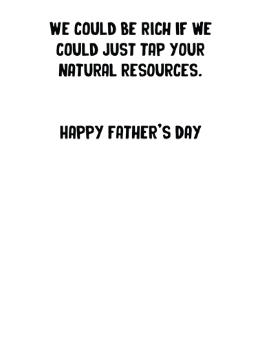 Price Of Gas FD Father's Day Card Inside
