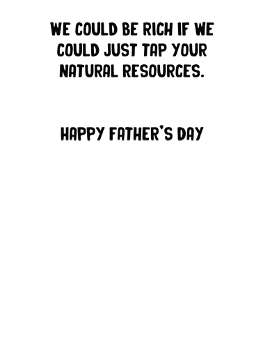 Price Of Gas FD Father's Day Ecard Inside