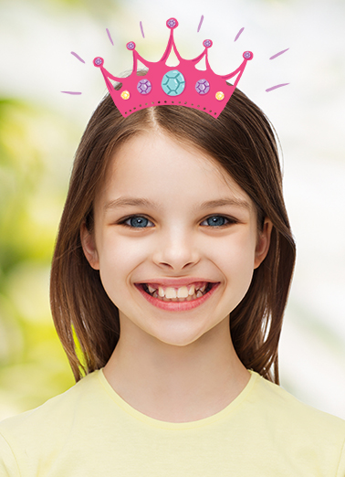 Princess - Funny Add Your Photo Card to personalize and send.
