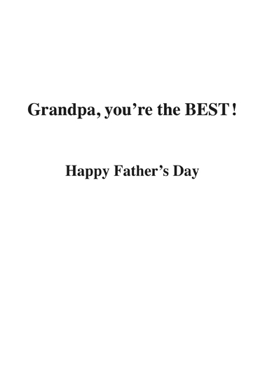 Promoted to Grandfathers Father's Day Card Inside