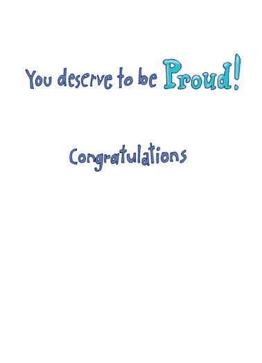 Proud Grad 5x7 greeting Card Inside