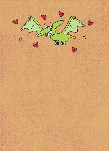 Pterodactyl Valentine's Day Ecard Cover