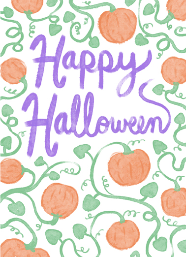 Pumpkin Patch Halloween Card Cover