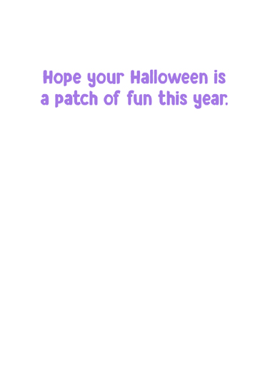 Pumpkin Patch Halloween Card Inside