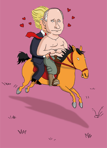 Putin Trump VAL Valentine's Day Ecard Cover