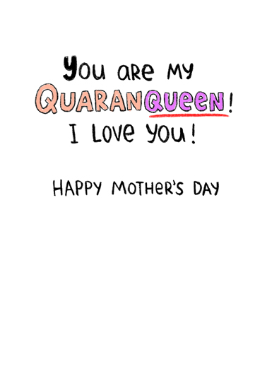 Quaranqueen Funny Card Inside