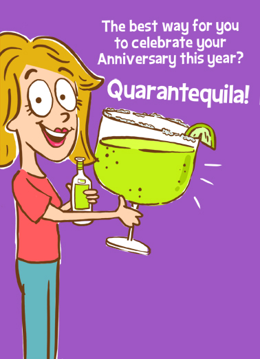 Quarantequila Anniversary Anniversary Ecard Cover