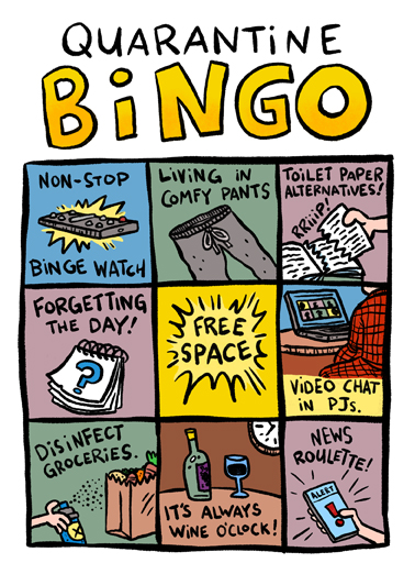 Quarantine Bingo  Ecard Cover