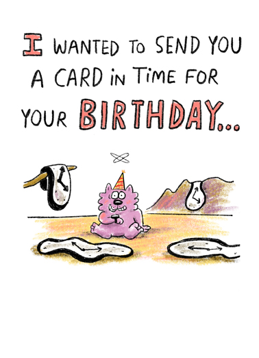Quarantine Birthday Time  Card Cover