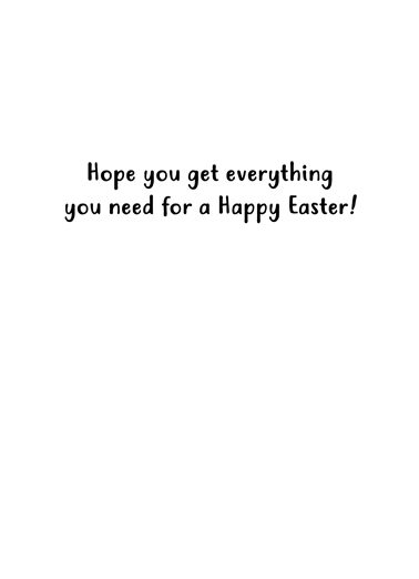 Quarantine Easter Easter Card Inside