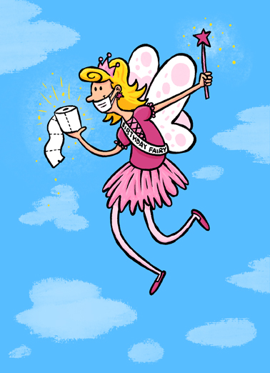 Quarantine Fairy Funny Card Cover