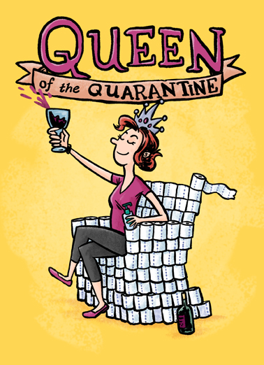 Quarantine Queen Cartoons Card Cover