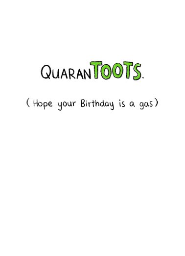 Quarantoots Work from Home Card Inside